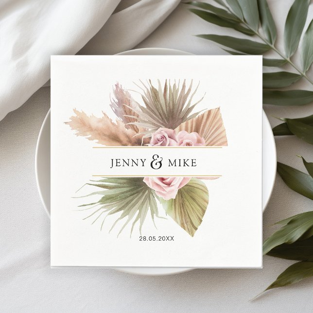 Elegant, jordtoner från Boho Pappersservett (Skapare uppladdad)