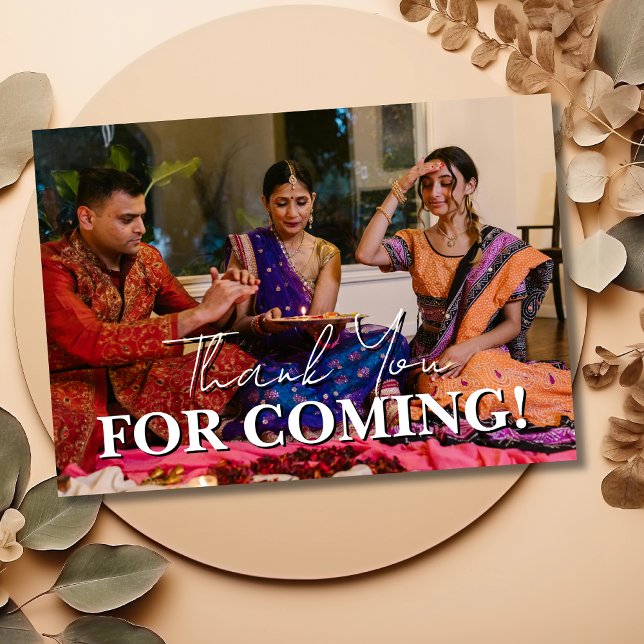 Elegant Joyful Family Photo Diwali Thank You Tack Kort (Skapare uppladdad)