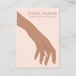 Elegant Juelry Crafter Bracelet Hand-visning Visitkort