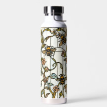 Elegant jugendstil botanisk bin glasfärgning