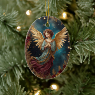 Elegant jul Angel Julgransprydnad Keramik