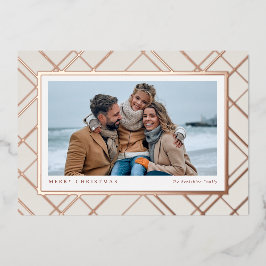 Elegant Jul - använd ro guld en fotofamilj