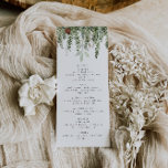 Elegant jul, Bröllop, sommarmeny Meny<br><div class="desc">Det här är en elegant-menymall med vackra vattenfärgsvergröna droppar. Alla formuleringar och typsnitt är redigerbara på detta gröna tecken för rustiska vattenfärger. Det enda färg som inte är redigerbart är färgen för vattenfärgsdroppen // För matchande design, sök efter EVERGREEN i Sincerely By Nicole Zazzle-butiken. * Om du tycker om den...</div>