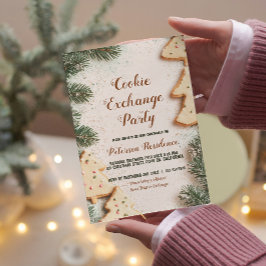 Elegant, jul-cookie Exchange Party Inbjudningar