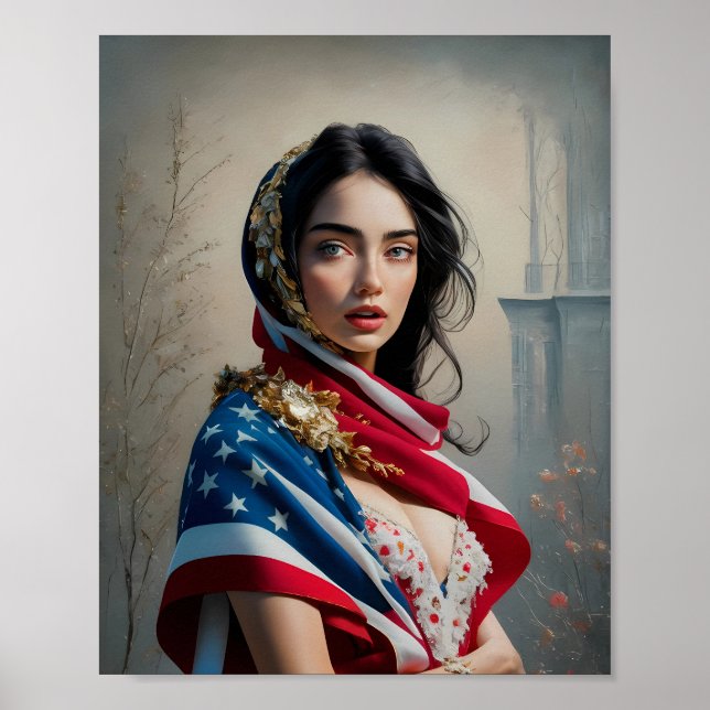 Elegant Jul Dekoration för Väggar Poster (Framsidan)