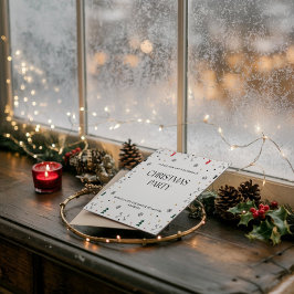 Elegant Jul Firande Glad Julfest Inbjudan