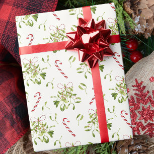 Elegant jul Greenery Mistletoe Presentpapper