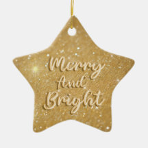 Elegant jul guld glitter