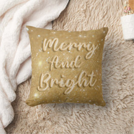 Elegant jul guld glitter kudde