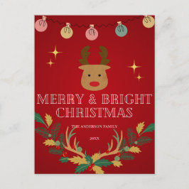 Elegant Jul-Helgdag Vykort