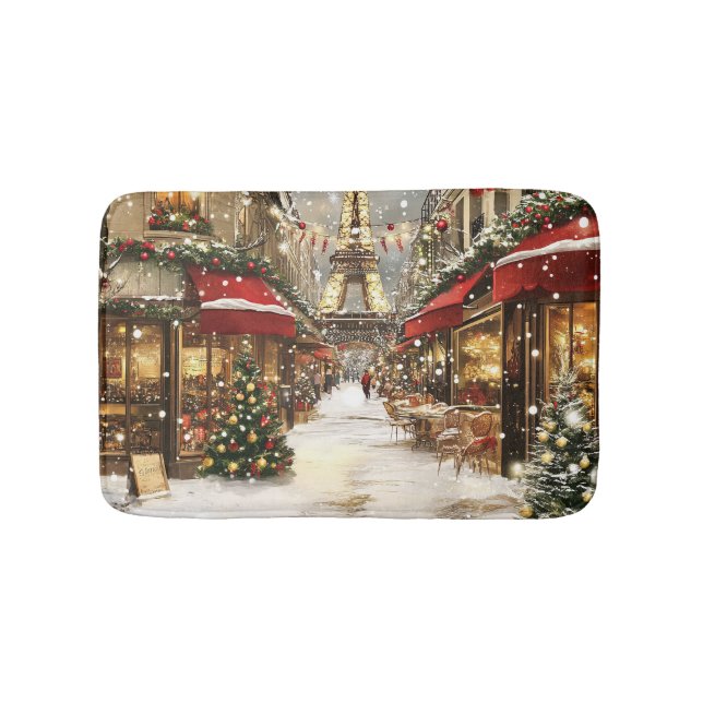 Elegant jul i Paris semester  Badrumsmatta (Framsidan)