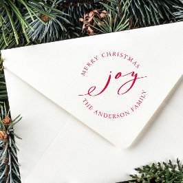 Elegant Jul Joy Helgdag Self-inking Frimärke Självfärgande Stämpel
