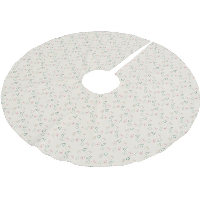Elegant jul julgransmatta borstad polyester (Vinklad)