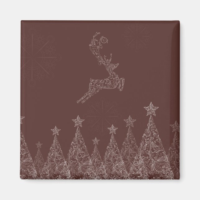 Elegant jul magnet (Framsidan)