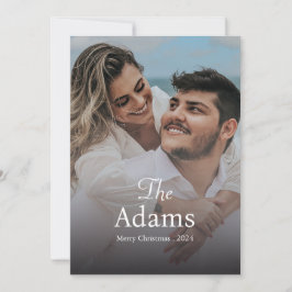 Elegant jul | Modern Trendig Roligt par Julkort