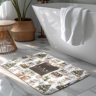 Elegant Jul Monogram Badrumsmatta