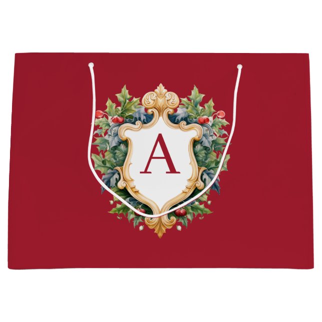 Elegant jul Monogram Brev (Framsidan)