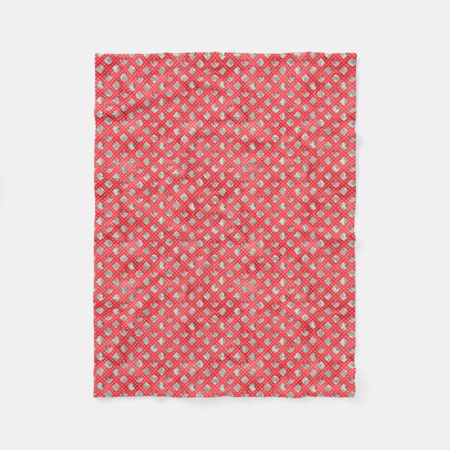 Elegant jul Mönster Fleecefilt (Framsidan)