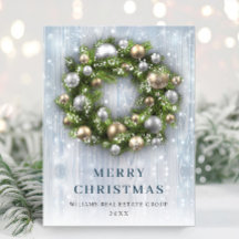 Elegant jul Ornament Corporate Hälsning