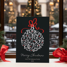 Elegant Jul Ornament Flat