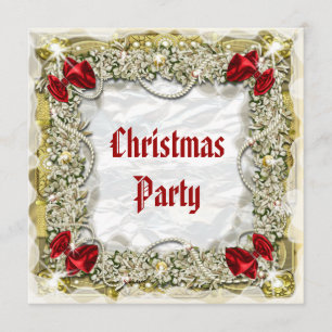 Elegant jul party kontorsbad inbjudningar
