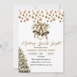 Elegant jul, Party Modern Inbjudningar
