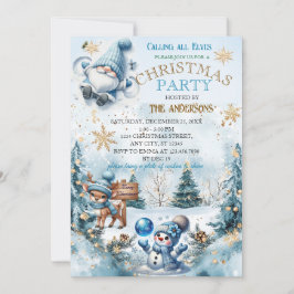 Elegant jul, Party Modern Inbjudningar