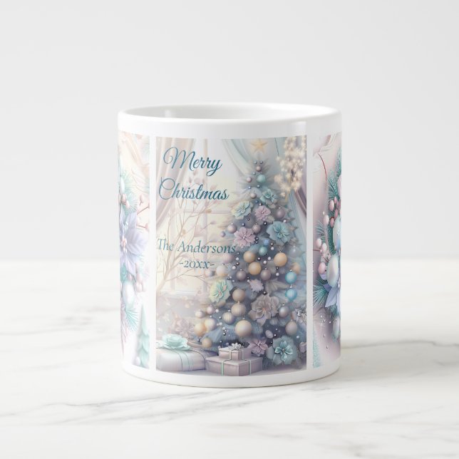 Elegant jul, Party Modern Jumbo Mugg (Framsidan)