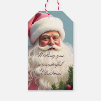 Elegant Jul Santa Presentetikett