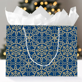 Elegant Jul Snowflake Faux Guld