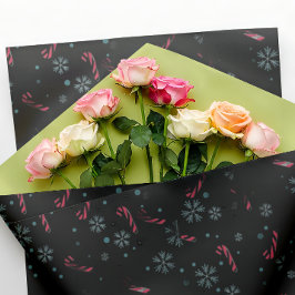 Elegant jul svart inpackningspapper presentpapper
