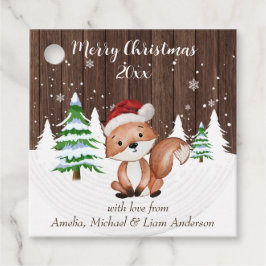 Elegant Jul - vattenfärg Botaniskt Gåvor Etiketter