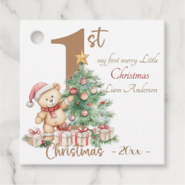 Elegant Jul - vattenfärg Botaniskt Gåvor Etiketter