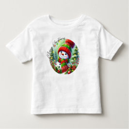 Elegant Jul - vattenfärg Botaniskt T Shirt