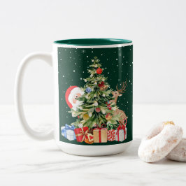 Elegant jul Vibes Två-Tonad Mugg