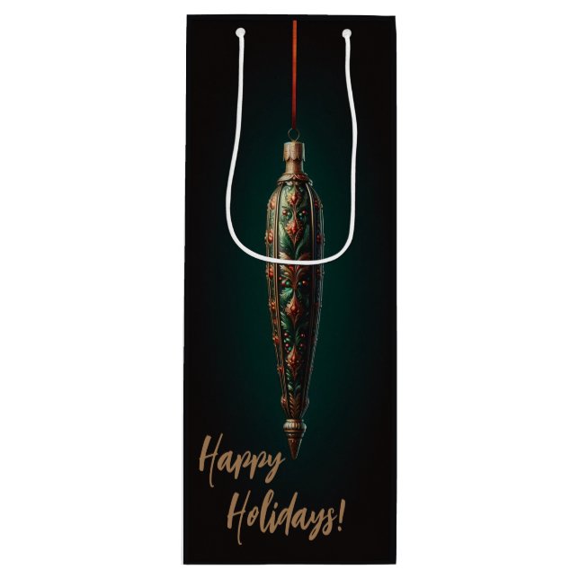 Elegant jul Vin Gift Bag (Framsidan)