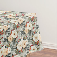 Elegant jul Vit ros & Red Winter Berry