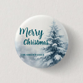 Elegant jul Xmas vinter tall skog Hol Knapp