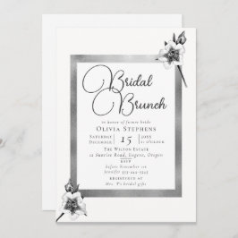 Elegant Julafton Ro Silver, Möhippa Brunch  Inbjudningar