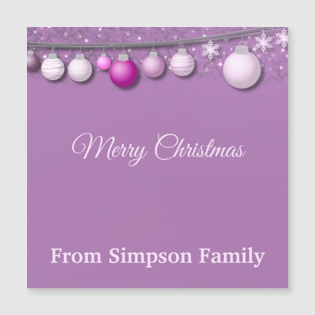 Elegant, julbalkar, Personlig (Framsida)