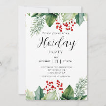 Elegant julbärs firande festinbjudan