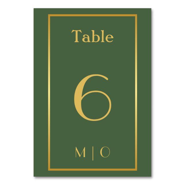 Elegant julbord nummer bordsnummer (Baksidan)