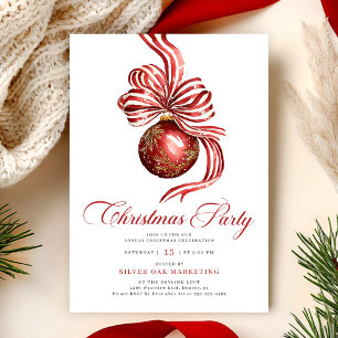Elegant julfest för företag inbjudningar