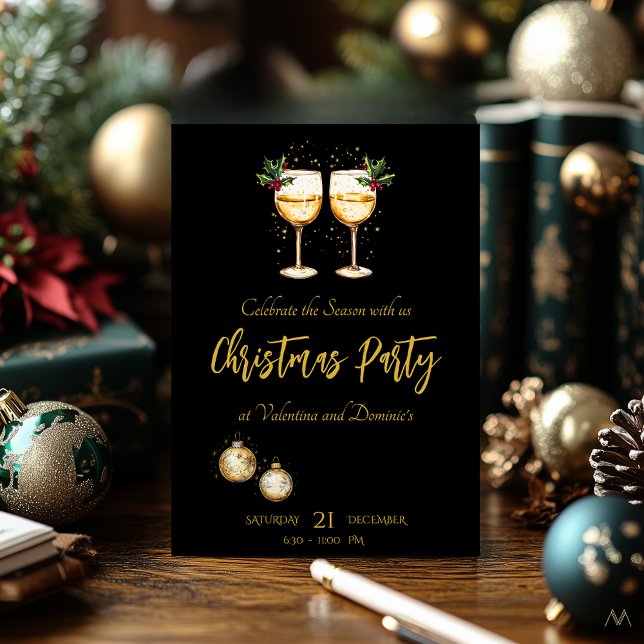Elegant julfest | Julfirande i hemmet Inbjudningar (Skapare uppladdad)
