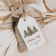 Elegant julfest med akvarellträd