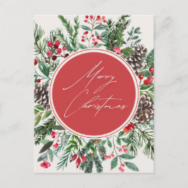 Elegant Julfiende Helg Vykort