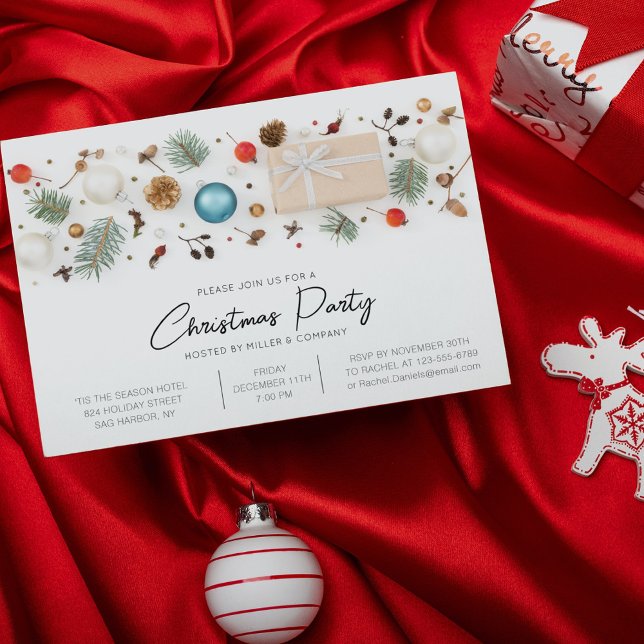 Elegant Julfirande för Företag Inbjudningar (Skapare uppladdad)