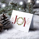 Elegant Julglädjen till världskriget Helgkort<br><div class="desc">Elegant jul Joy till World Wandeness-Helgdag med kristna känslor inuti. Enkel att anpassa med egen text,  typsnitt och färg.</div>
