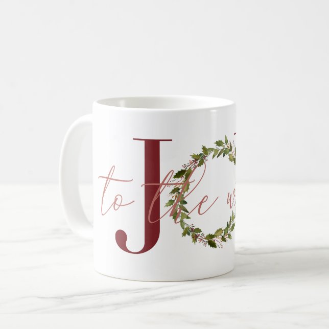 Elegant Julglädjen till världskriget Kaffemugg (Framsida vänster)