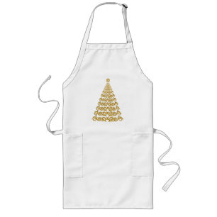 Elegant Julgran Apron Långt Förkläde